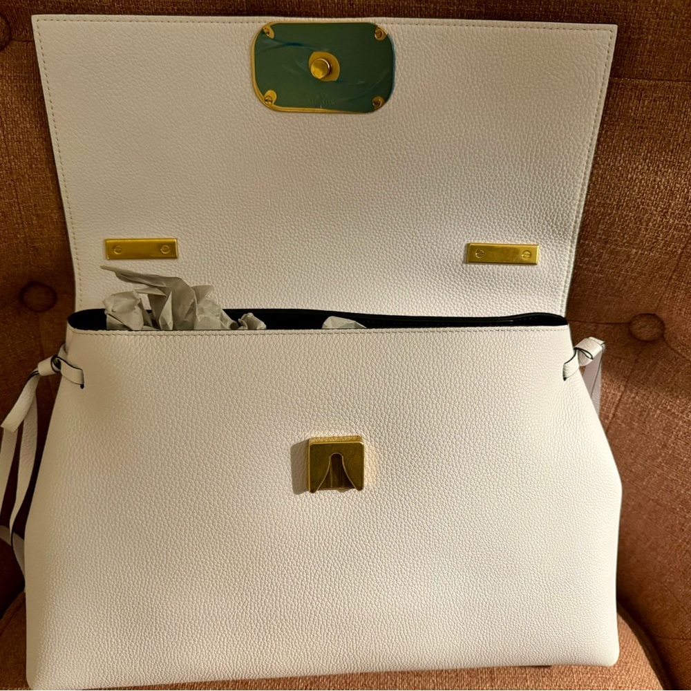 VALENTINO GARAVANI Pebbled Calfskin VRing Chain Shoulder Bag - Picture 7 of 16